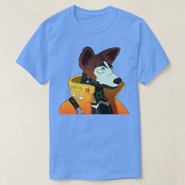 T-shirt Robot japonais chien (Design devant)