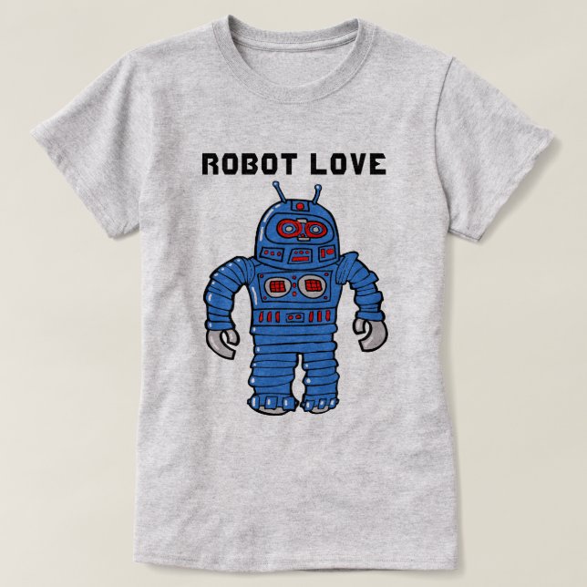 T-shirt Robot Love (Design devant)