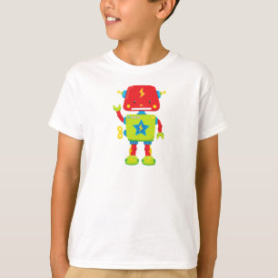 T-shirt Robot mignon, Robot drôle, Robot coloré, Robot