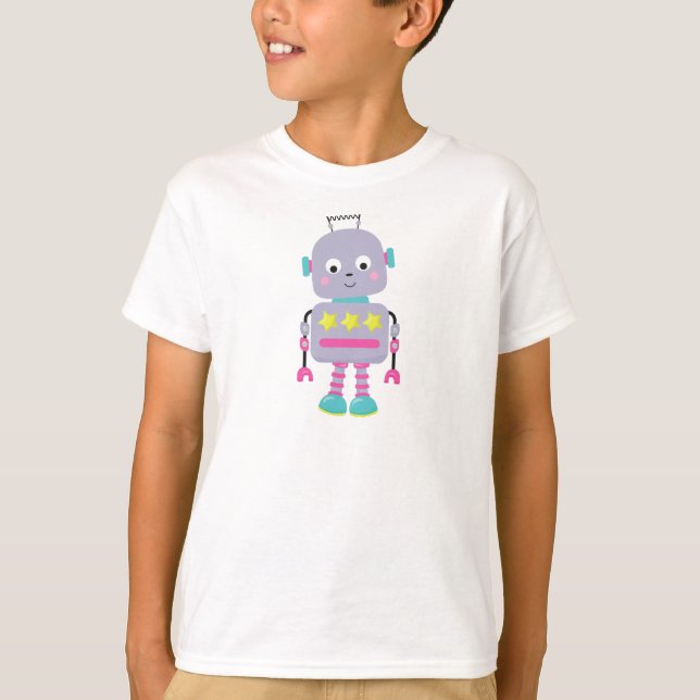 T-shirt Robot mignon, Robot idiot, Robot drôle, Robot pour (Devant)