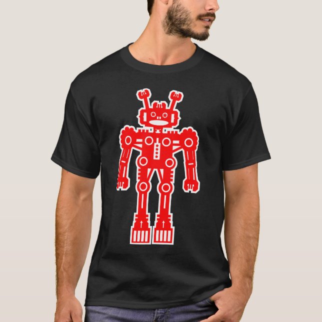 T-shirt Robot Mk I - (Rouge) (Devant)