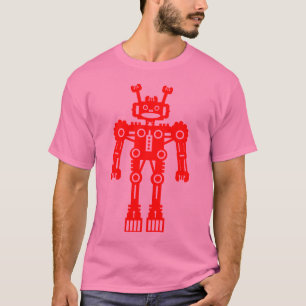 T-shirt Robot Mk I - (Rouge) - Customisé