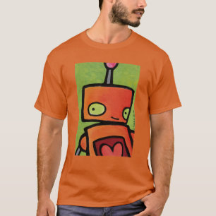 T-shirt Robot orange vous regardant