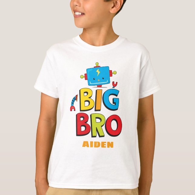 T-shirt robot personnalisé Big Brother (Devant)