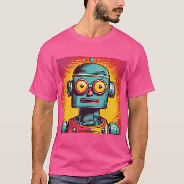 T-shirt Robot Pop Art (Devant)