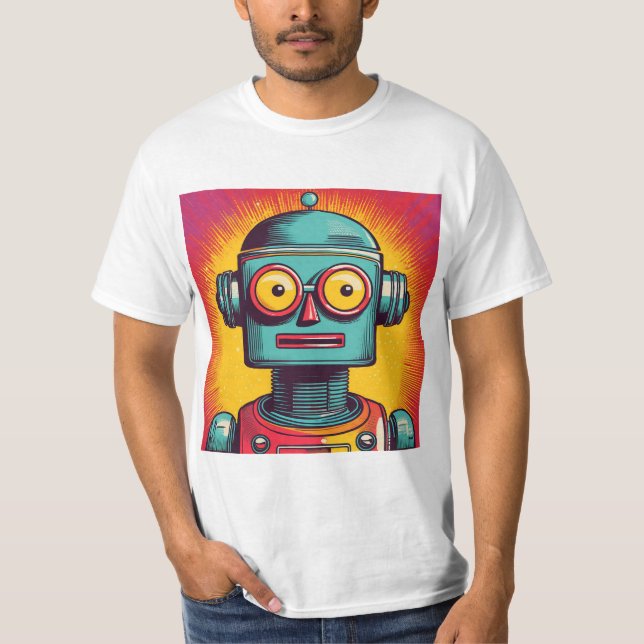 T-shirt Robot Pop Art (Devant)