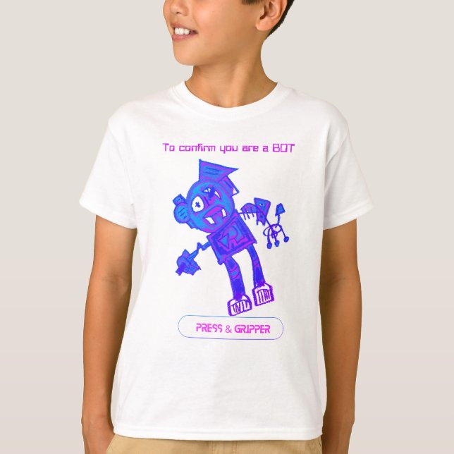 T-shirt Robot Press & Gripper (Devant)