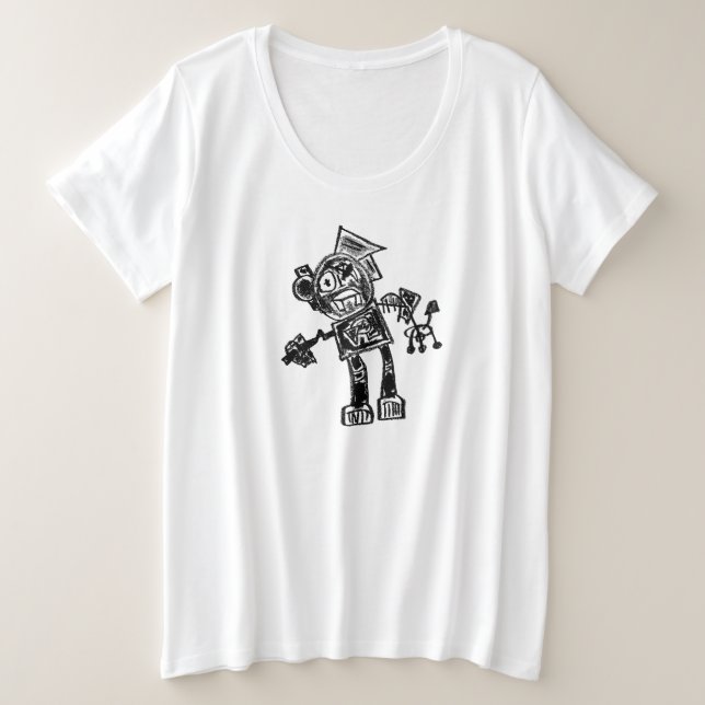 T-shirt Robot Press & Gripper (Design devant)