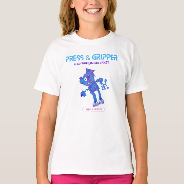 T-shirt Robot Press & Gripper (Devant)