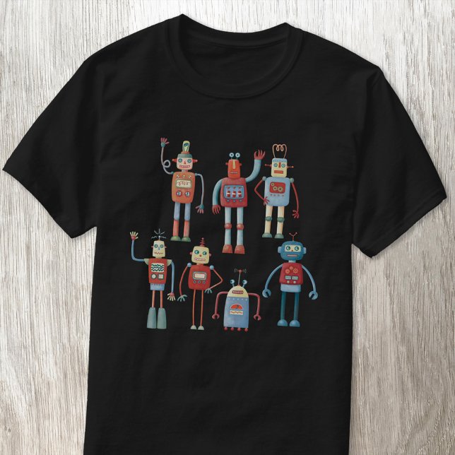 T-shirt Robot rétro amusant (Fun retro robot t-shirt)