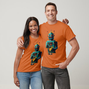 T-shirt Robot Rétro Futuriste ROBIA 12J2 Mixologue