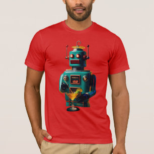 T-shirt Robot Rétro Futuriste ROBIA 12J2 Mixologue