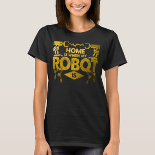 T-shirt Robot Robotique Ingénieur Vintage Accueil Mon Robo