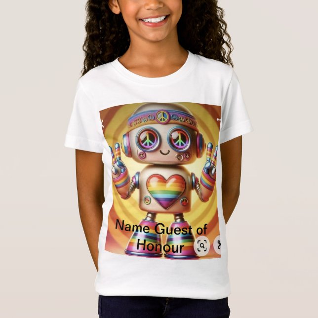 T-Shirt Robot Rocking Retro (Devant)