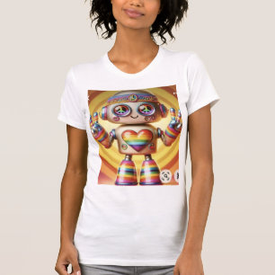T-shirt Robot Rocking Retro