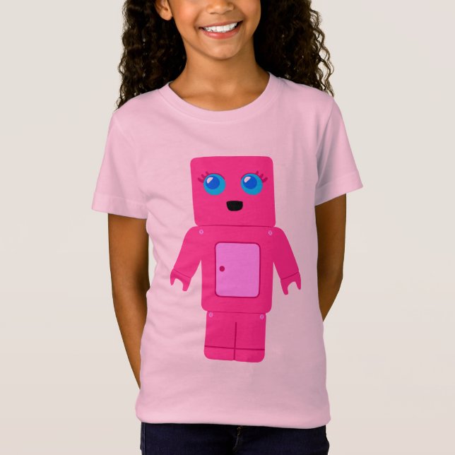 T-Shirt Robot rose (Devant)