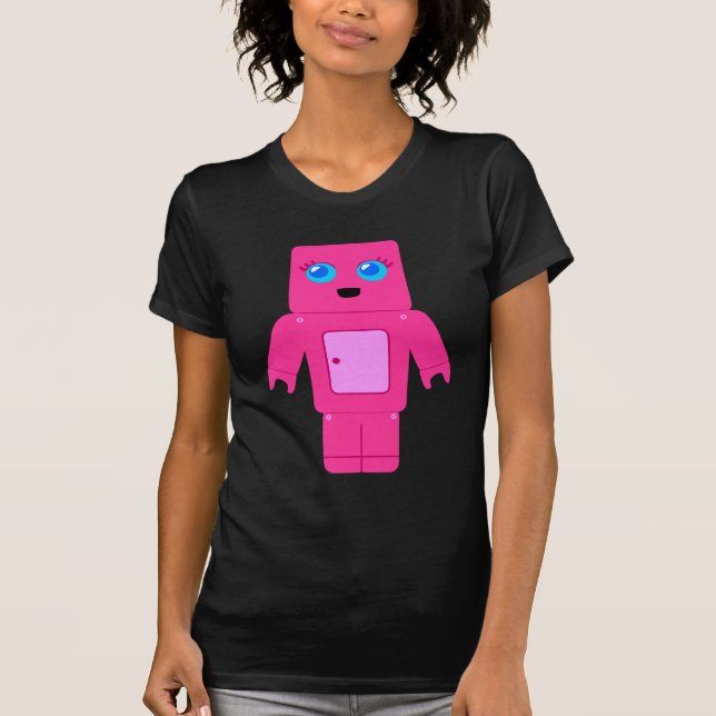 T-shirt Robot rose (Devant)
