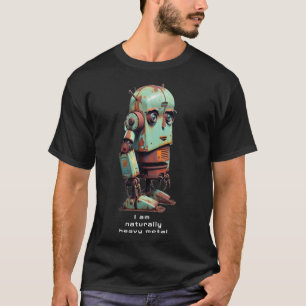 T-shirt Robot rouillé : Je suis naturellement du métal lou