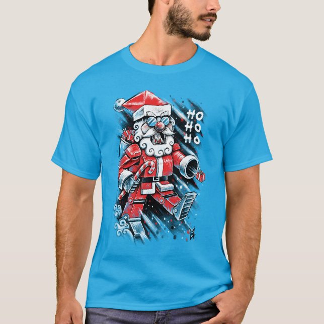 T-shirt Robot Santa Claus (Devant)