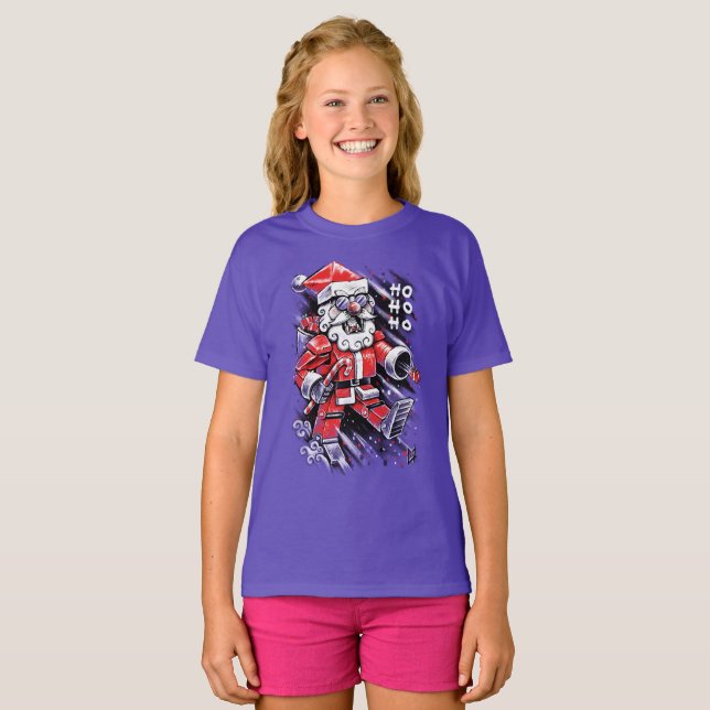 T-shirt Robot Santa Claus (Devant entier)