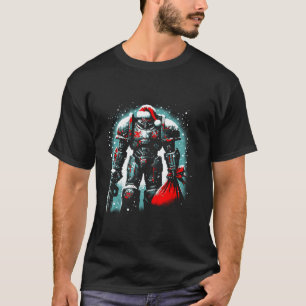 T-shirt Robot Santa Hat Robot Vintage Noël Amant de Noël