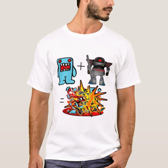 T-shirt robot_vs_monsterblue (Devant)