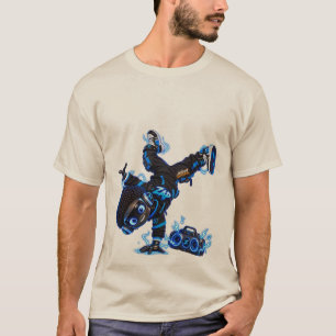 T-Shirt - Robot Zap Breakdance - Univers ASW