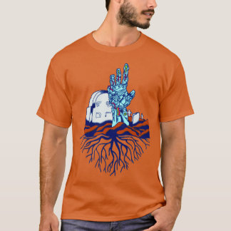 T-shirt robot zombie cyberpunk halloween