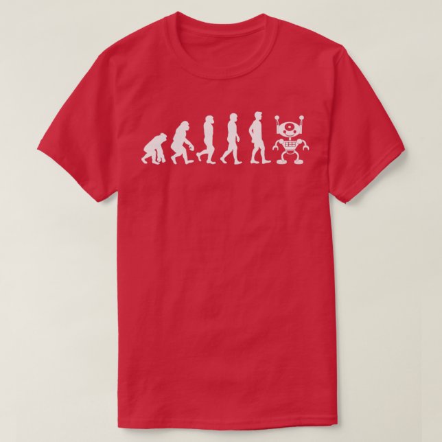 T-shirt Robotics Engineering Humanoid Robots Funny Robot E (Design devant)