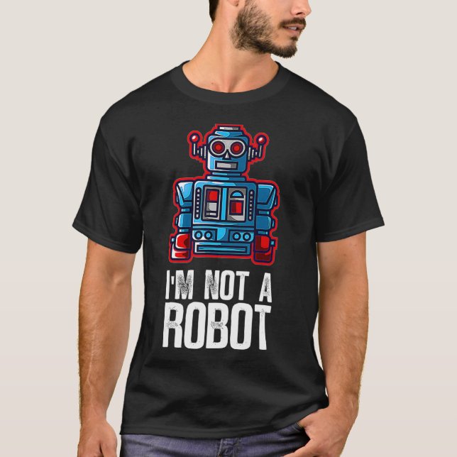 T-shirt Robotics Engineering Robot Nerd Droids AI VR Data  (Devant)