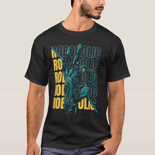 T-shirt Robotique Cool Ai Intelligence Artificielle Robots (Devant)