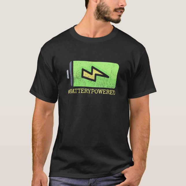 T-shirt Robotique des futures machines alimentées par batt (Devant)