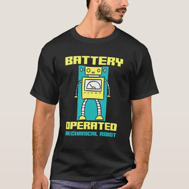T-shirt Robotique mécanique de la batterie (Devant)
