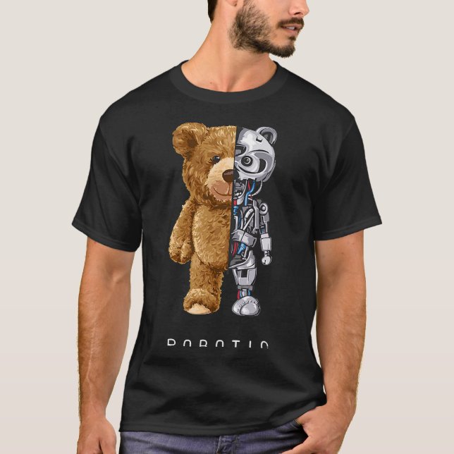T-shirt Robotique pour jouet d'ours (Devant)