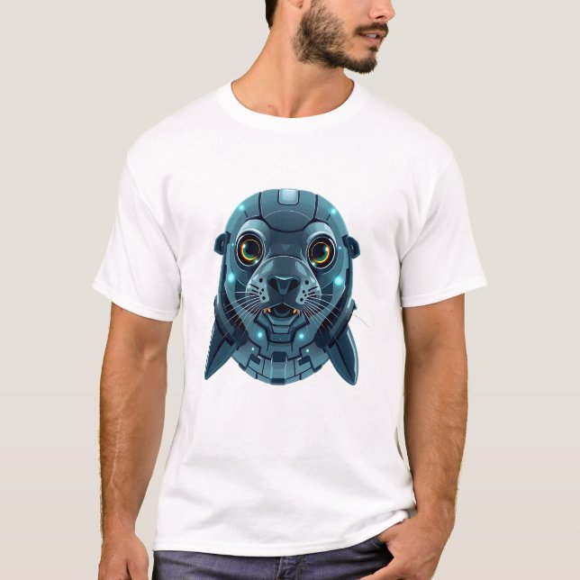 T-shirt Robotique Seal Face Art (Devant)