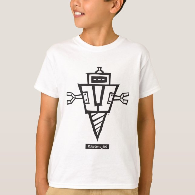 T-shirt Robotons_002 badine le tee - shirt (Devant)