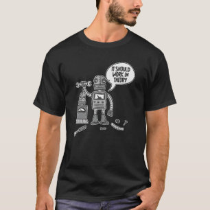 T-shirt Robots Drôle Robotique - Ai Il Devrait Fonctionner