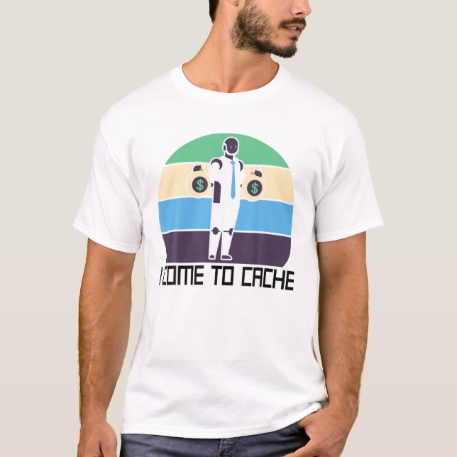 T-shirt Robots - Je Viens Dans Le Cache - Ingénieur Mécani (Devant)