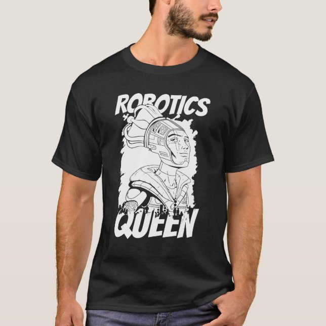 T-shirt Robots Queen Ai Artificial Intelligence  Robotics (Devant)