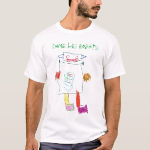 T-shirt Robots, robots de les de J'aime !