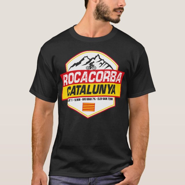 T-shirt Rocacorba Girona Cyclisme Catalogne Espagne (Devant)