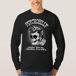 T-shirt Rochabilité Skull Vêtements Psychobilly Rocker Roc
