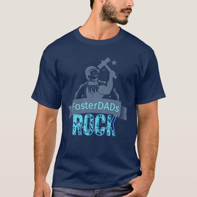 T-shirt Roche adoptive de papas - période bleue (Devant)