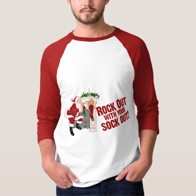 T-shirt Roche avec votre chaussette ! (Devant)