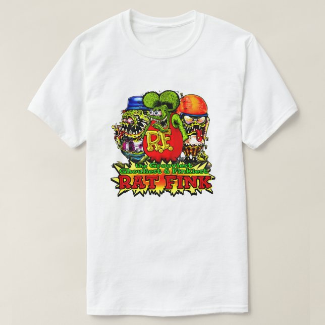 T-shirt roche chaude de rat fink (Design devant)