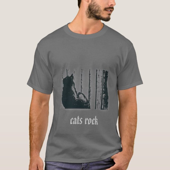 T-shirt roche de chats (Devant)