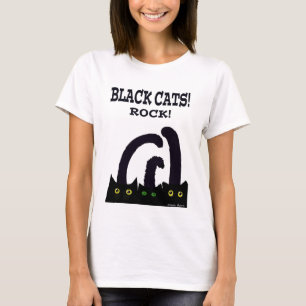 T-shirt Roche de chats noirs