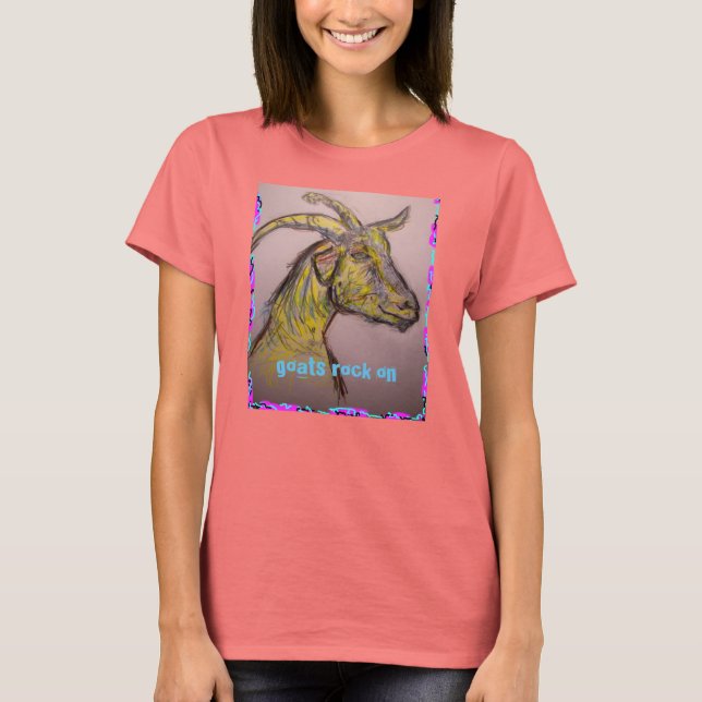 T-shirt roche de chèvre (Devant)