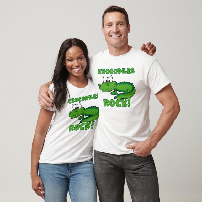 T-shirt Roche de crocodiles (Unisexe)
