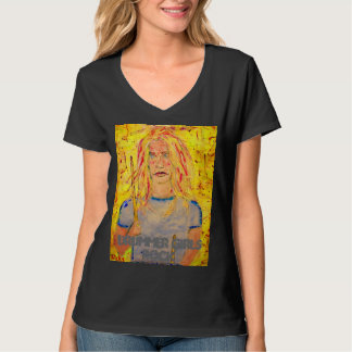 T-shirt roche de filles de batteur